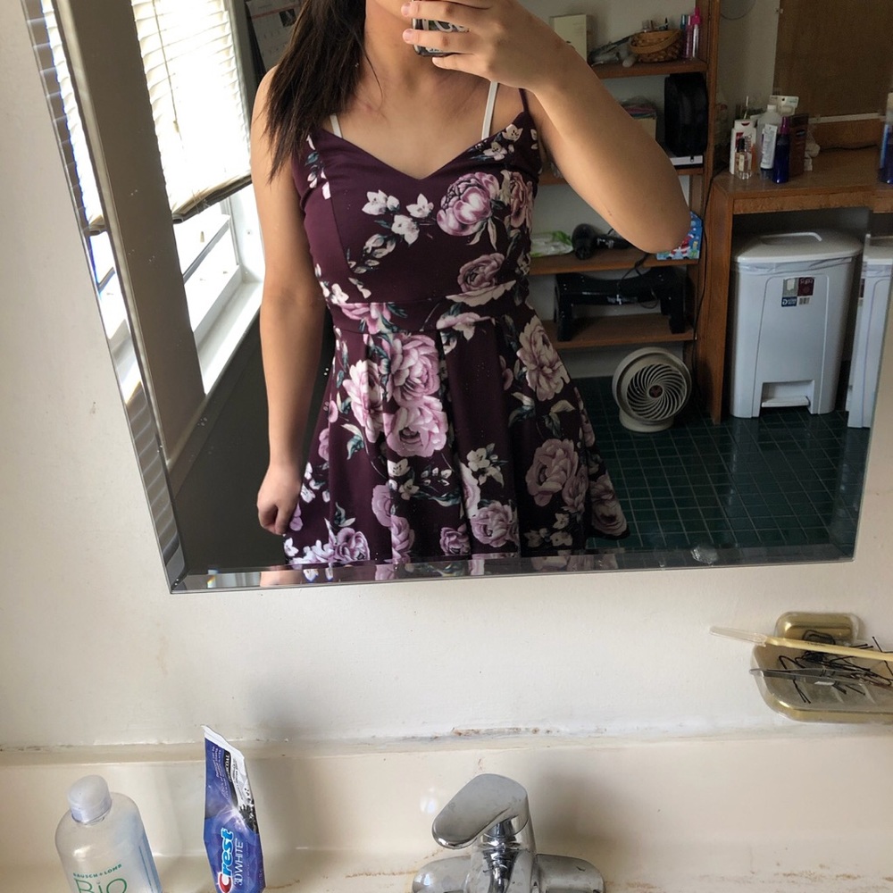 charlotte russe floral mini dress